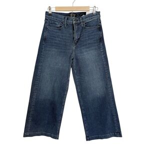 NWT Banana Republic High Rise Wide Leg Crop Jeans Women’s 27 Blue Premium Denim